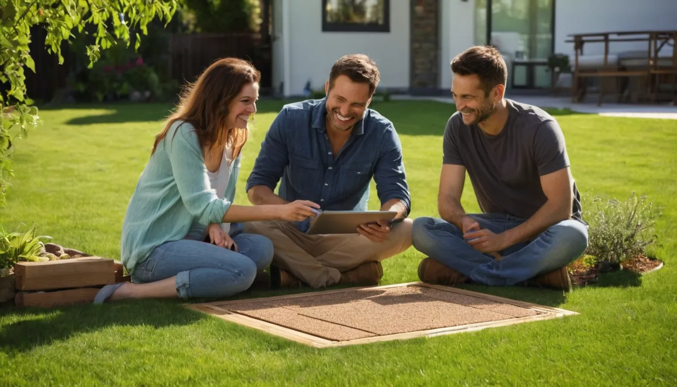 A homeowner talking over patio plans with a local concrete provider